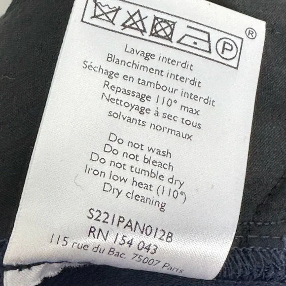 Sezane Austin Drapey Paperbag High Waisted Trousers Sz -2 Preppy Work Academia - Picture 14 of 16